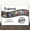 Photo Collage 60th Birthday Gift For Boyfriend 4-Photo Film Reel Print Or Canvas