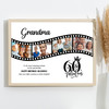 Photo Collage 60th Birthday Gift For Grandma 4-Photo Camera Film Print Or Canvas