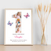 Photo Collage 6-Photo 1st Birthday Gift For Baby Girls Butterfly Print Or Canvas