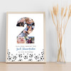 Photo Collage 6-Photo 2nd Birthday Football Custom Gift For Boys Print Or Canvas