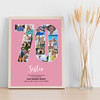 Photo Collage 70th Birthday Gift For Her 16-Photo Number 70 Pink Print Or Canvas