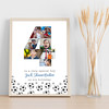 Photo Collage 7-Photo 4th Birthday Football Custom Gift For Boys Print Or Canvas