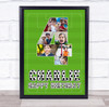Photo Collage 7-Photo 4th Birthday Custom Gift For Boys Football Print Or Canvas
