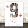 Photo Collage 7-Photo 9th Birthday Gift For Girls Kids Butterfly Print Or Canvas