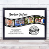 Photo Collage 80th Birthday Gift For Brother-In-Law 4-Photo Film Print Or Canvas
