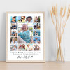 Photo Collage 80th Birthday Custom Gift For Grandmother 15-Photo Print Or Canvas