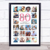 Photo Collage 80th Birthday Custom Gift For Grandmother 20-Photo Print Or Canvas