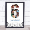 Photo Collage 8-Photo 6th Birthday Football Custom Gift For Boys Print Or Canvas