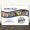 Photo Collage 90th Birthday Gift For Brother-In-Law 4-Photo Film Print Or Canvas