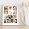 Photo Collage 11-Photo 3rd Birthday Custom Gift For Toddler Girl Print Or Canvas
