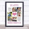 Photo Collage Kids Girls Birthday Custom Gift 6-Photo Pink Heart Print Or Canvas Photo Collage Kids Girls Birthday Custom Gift 6-Photo Pink Heart Print Or Canvas