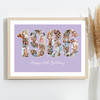 Photo Collage Purple Birthday Gift For Anyone 22-Photo Year 1986 Print Or Canvas Photo Collage Purple Birthday Gift For Anyone 22-Photo Year 1986 Print Or Canvas