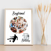 Photo Collage 30th Birthday Gift For Boyfriend 14-Photo Football Print Or Canvas