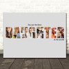 Photo Collage Grey 8-Photo Custom Gift For Daughter Any Occasion Print Or Canvas
