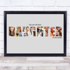Photo Collage Grey 8-Photo Custom Gift For Daughter Any Occasion Print Or Canvas