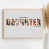 Photo Collage Grey 8-Photo Custom Gift For Daughter Any Occasion Print Or Canvas