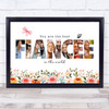 Photo Collage Floral 7-Photo Custom Gift For Fiancé Any Occasion Print Or Canvas