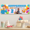Personalised Party Banner For Kids Birthday Blippi Balloons With Photo Any Age Personalised Party Banner For Kids Birthday Blippi Balloons With Photo Any Age
