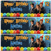 Personalised Party Banner For Kids Birthday Boys Harry Potter Any Age