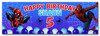 Personalised Party Banner For Kids Birthday Boys Spiderman Any Age