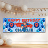 Personalised Party Banner For Kids Birthday Boys Superman Balloons Any Age