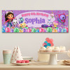 Personalised Party Banner For Kids Birthday Girls Gabby's Dollhouse Balloons