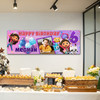 Personalised Party Banner For Kids Birthday Girls Gabby's Dollhouse With Photo Personalised Party Banner For Kids Birthday Girls Gabby's Dollhouse With Photo