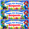 Personalised Party Banner For Kids Birthday Mario Bross Any Age Personalised Party Banner For Kids Birthday Mario Bross Any Age