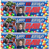 Personalised Party Banner For Kids Birthday Marvel Superhero's Photo Any Age