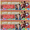 Personalised Party Banner For Kids Birthday With Photo Marvel Iron Man Any Age