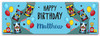 Personalised Party Banner For Birthday Boys Racing Cars Kids