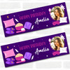 Personalised Party Banner For Birthday With Photo Girls Sleepover Purple Kids