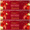 Personalised Party Banner For 21st Birthday Red Gold Balloons Personalised Party Banner For 21st Birthday Red Gold Balloons