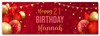 Personalised Party Banner For 21st Birthday Red Gold Balloons Personalised Party Banner For 21st Birthday Red Gold Balloons