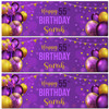 Personalised Party Banner For 55th Birthday Purple Gold Balloons Personalised Party Banner For 55th Birthday Purple Gold Balloons