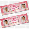Personalised Party Banner For 70th Birthday With Photo Female Pink Balloon Gift Personalised Party Banner For 70th Birthday With Photo Female Pink Balloon Gift