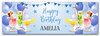 Personalised Party Banner For Birthday Female Cocktails Blue