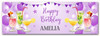 Personalised Party Banner For Birthday Female Cocktails Purple Personalised Party Banner For Birthday Female Cocktails Purple