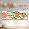 Personalised Party Banner For Birthday With Photo 1970's Disco