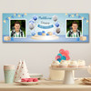Personalised Party Banner For Birthday With Photo Male Blue Balloon Gift Personalised Party Banner For Birthday With Photo Male Blue Balloon Gift