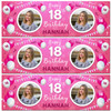 Personalised Party Banner For 18th Birthday With Photo Female Pink Balloons Personalised Party Banner For 18th Birthday With Photo Female Pink Balloons