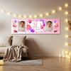 Personalised Party Banner For 21st Birthday With Photo Female Pink Cake