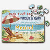 FREE WITH ORDERS OVER £30! - Any Destination Beach Surprise Holiday Announcement Gift Custom Jigsaw Puzzle
