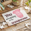 FREE WITH ORDERS OVER £30! - For Grandparents Pregnancy Announcement Gift Personalised Wood Jigsaw Puzzle