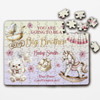 FREE WITH ORDERS OVER £30! - Going To Be A Brother Baby Pregnancy Announcement Gift Girl Custom Jigsaw Puzzle