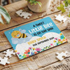 FREE WITH ORDERS OVER £30! - Baby Pregnancy Announcement Gift Bee Blue Personalised Wooden Jigsaw Puzzle