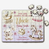 FREE WITH ORDERS OVER £30! - Going To Be An Uncle Baby Pregnancy Announcement Gift Girl Custom Jigsaw Puzzle