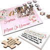 FREE WITH ORDERS OVER £30! - Thank You Maid Of Honour Wedding Thank You Gift Photo Custom Wood Jigsaw Puzzle