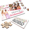 FREE WITH ORDERS OVER £30! - Will You Be My Bridesmaid Butterflies Photo Gift Personalised Wood Jigsaw Puzzle