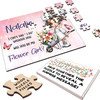 FREE WITH ORDERS OVER £30! - Will You Be My Flower Girl Gift White Dress Personalised Wooden Jigsaw Puzzle